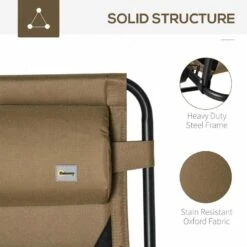 Outsunny Garden Sun Lounger Chair With Cup Holder - Brown - 84B-769V70CF 13 Outsunny Garden Sun Lounger Chair With Cup Holder - Brown - 84B-769V70CF -OUTSUNNY Sales Shop o u outsunny 84b 769v70cf 4