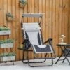 Outsunny Garden Sun Lounger Chair With Sun Shade - Grey - 84B-781V70 18 Outsunny Garden Sun Lounger Chair With Sun Shade - Grey - 84B-781V70 -OUTSUNNY Sales Shop o u outsunny 84b 781v70