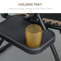 Outsunny Garden Sun Lounger Chair With Sun Shade - Brown - 84B-781V70CF 13 Outsunny Garden Sun Lounger Chair With Sun Shade - Brown - 84B-781V70CF -OUTSUNNY Sales Shop o u outsunny 84b 781v70cf 3