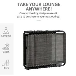 Outsunny Reclining Sun Lounger With Pillow - Grey - 84B-812V70 14 Outsunny Reclining Sun Lounger With Pillow - Grey - 84B-812V70 -OUTSUNNY Sales Shop o u outsunny 84b 812v70 4