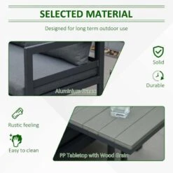 Outsunny 5 Piece L-shaped Garden Furniture Set - Grey - 84B-817V70CG 14 Outsunny 5 Piece L-shaped Garden Furniture Set - Grey - 84B-817V70CG -OUTSUNNY Sales Shop o u outsunny 84b 817v70cg 4