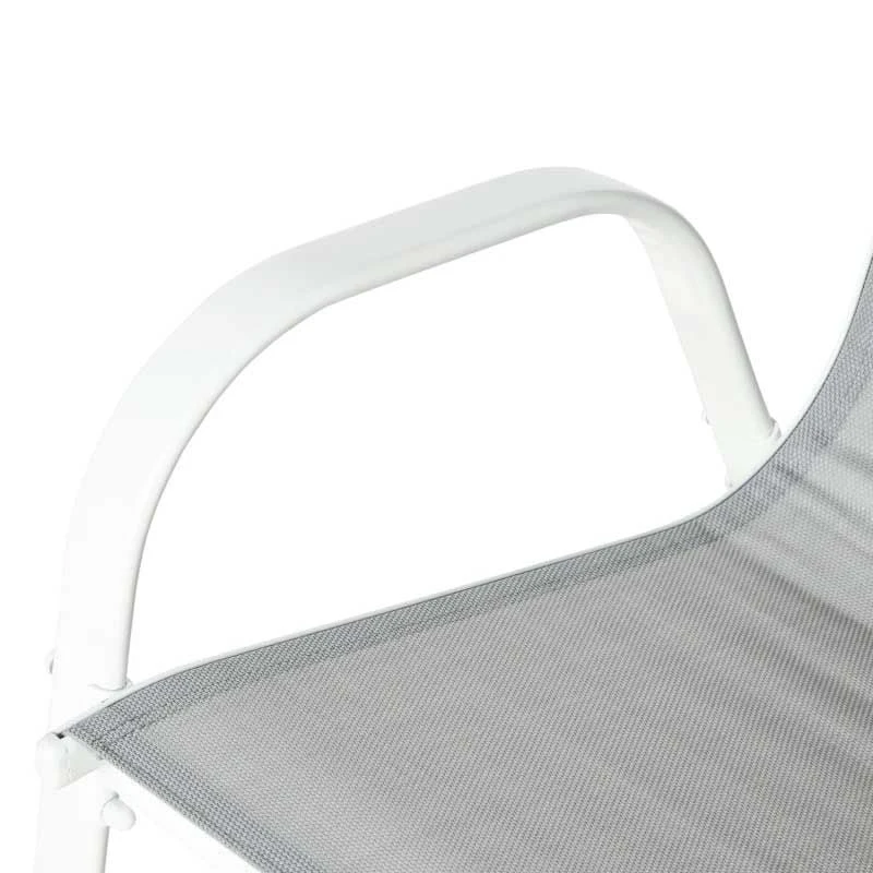 Outsunny 7 Piece Garden Dining Table And Chairs Patio Furniture Set - Grey - 84B-921V02 8 Outsunny 7 Piece Garden Dining Table And Chairs Patio Furniture Set - Grey - 84B-921V02 - Image 8