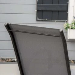 Outsunny Set Of 4 Stackable Garden Dining Chair Set - Dark Grey - 84B-925CG -OUTSUNNY Sales Shop o u outsunny 84b 925cg fabric