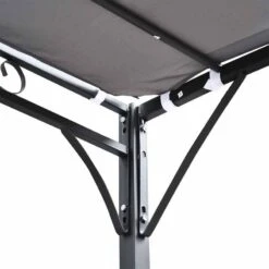 Outsunny 3 X 3m Freestanding Metal Wall Pergola Gazebo Awning Canopy - Grey - 84C-038GY 16 Outsunny 3 X 3m Freestanding Metal Wall Pergola Gazebo Awning Canopy - Grey - 84C-038GY -OUTSUNNY Sales Shop o u outsunny 84c 038gy inside