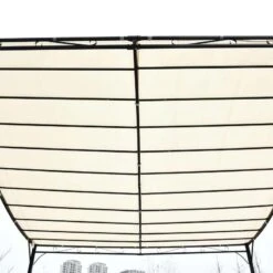 Outsunny 4 X 3m Wall Mounted Pergola Gazebo Awning For Garden & Door Porch - Cream - 84C-038V01 -OUTSUNNY Sales Shop o u outsunny 84c 038v01 canopy2