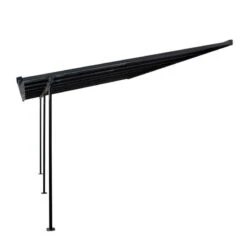 Outsunny 4.35 X 3m Outdoor Patio Gazebo Pergola With Aluminum Post & PC Roof - Grey - 84C-182 17 Outsunny 4.35 X 3m Outdoor Patio Gazebo Pergola With Aluminum Post & PC Roof - Grey - 84C-182 -OUTSUNNY Sales Shop o u outsunny 84c 182 side