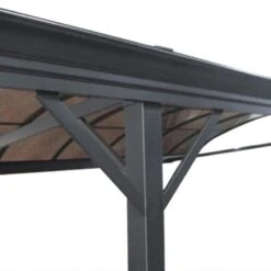 Outsunny 5 X 3m Hardtop Pergola Gazebo Pavilion With PC Roof For Gardens & Carport - Brown - 84C-310 17 Outsunny 5 X 3m Hardtop Pergola Gazebo Pavilion With PC Roof For Gardens & Carport - Brown - 84C-310 -OUTSUNNY Sales Shop o u outsunny 84c 310 frame