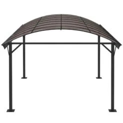 Outsunny 5 X 3m Hardtop Pergola Gazebo Pavilion With PC Roof For Gardens & Carport - Brown - 84C-310 16 Outsunny 5 X 3m Hardtop Pergola Gazebo Pavilion With PC Roof For Gardens & Carport - Brown - 84C-310 -OUTSUNNY Sales Shop o u outsunny 84c 310 full2