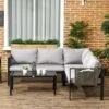 Outsunny 4 Piece Garden Furniture Set - Grey/Black - 84G-049V70LG 21 Outsunny 4 Piece Garden Furniture Set - Grey/Black - 84G-049V70LG -OUTSUNNY Sales Shop o u outsunny 84g 049v70lg