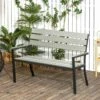 Outsunny 2 Seater Steel Frame Garden Bench - Grey - 84G-054V00GY 21 Outsunny 2 Seater Steel Frame Garden Bench - Grey - 84G-054V00GY -OUTSUNNY Sales Shop o u outsunny 84g 054v00gy
