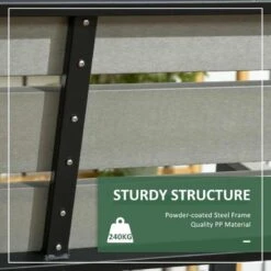 Outsunny 2 Seater Steel Frame Garden Bench - Grey - 84G-054V00GY 13 Outsunny 2 Seater Steel Frame Garden Bench - Grey - 84G-054V00GY -OUTSUNNY Sales Shop o u outsunny 84g 054v00gy 4