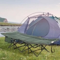 Outsunny Foldable Camping Bed - Grey - 84G-062V70GY