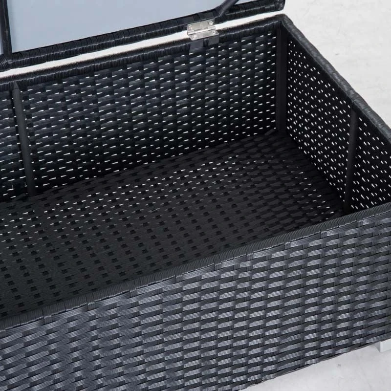 Outsunny 6 Piece Rattan Garden Furniture Set - Black / Beige - 860-006 8 Outsunny 6 Piece Rattan Garden Furniture Set - Black / Beige - 860-006 - Image 8