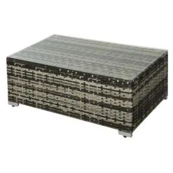 Outsunny 4-Seater Rattan Garden Furniture Set - Black/Grey - 860-017V70 19 Outsunny 4-Seater Rattan Garden Furniture Set - Black/Grey - 860-017V70 -OUTSUNNY Sales Shop o u outsunny 860 017v70 8