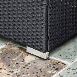 Outsunny 4-Seater Rattan Garden Furniture Set - Black - 860-024 -OUTSUNNY Sales Shop o u outsunny 860 024 8