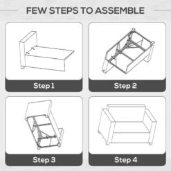 Outsunny Rattan 2 Seater Garden Sofa - Grey - 860-031GY -OUTSUNNY Sales Shop o u outsunny 860 031gy 5