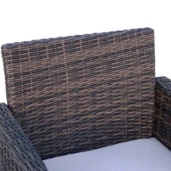 Outsunny 4-Seater Rattan Garden Furniture Set - Brown - 860-064V01BN 17 Outsunny 4-Seater Rattan Garden Furniture Set - Brown - 860-064V01BN -OUTSUNNY Sales Shop o u outsunny 860 064v01bn 6