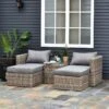 Outsunny 2-Seater Rattan Garden Furniture Set - Brown - 860-088 21 Outsunny 2-Seater Rattan Garden Furniture Set - Brown - 860-088 -OUTSUNNY Sales Shop o u outsunny 860 088