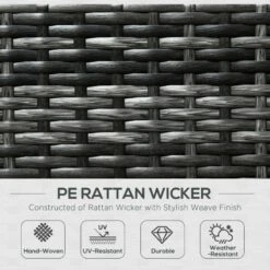 Outsunny 8 Piece Rattan Garden Furniture Set - Grey - 860-096V00GG -OUTSUNNY Sales Shop o u outsunny 860 096v00gg 2