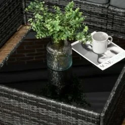 Outsunny 8 Piece Rattan Garden Furniture Set - Grey - 860-096V00GG -OUTSUNNY Sales Shop o u outsunny 860 096v00gg 7