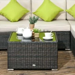 Outsunny 8 Piece Rattan Garden Furniture Set - Brown - 860-096V00MB -OUTSUNNY Sales Shop o u outsunny 860 096v00mb 7