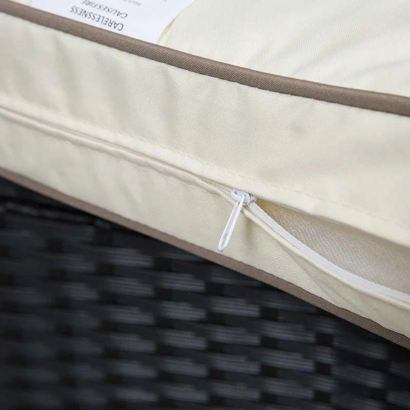 Outsunny 4 Piece Rattan Garden Furniture Set - Black - 860-104V70BK 8 Outsunny 4 Piece Rattan Garden Furniture Set - Black - 860-104V70BK - Image 8