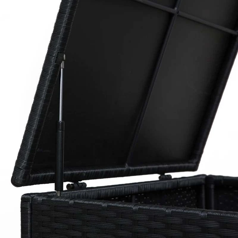 Outsunny 4 Piece Rattan Garden Furniture Set - Black - 860-104V70BK 9 Outsunny 4 Piece Rattan Garden Furniture Set - Black - 860-104V70BK - Image 9