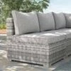 Outsunny Rattan Single Middle Sofa Chair - Light Grey - 860-130 -OUTSUNNY Sales Shop o u outsunny 860 130