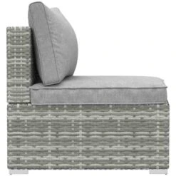 Outsunny Rattan Single Middle Sofa Chair - Light Grey - 860-130 13 Outsunny Rattan Single Middle Sofa Chair - Light Grey - 860-130 -OUTSUNNY Sales Shop o u outsunny 860 130 3