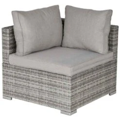 Outsunny PE Rattan Garden Corner Sofa - Grey 860-137GY -OUTSUNNY Sales Shop o u outsunny 860 137gy 2