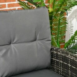 Outsunny 5-Seater Rattan Garden Furniture Set - Grey - 860-292V00GG -OUTSUNNY Sales Shop o u outsunny 860 292v00gg 6