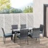 Outsunny 6-Seater Dining Rattan Wicker Table & Chairs Set - Grey - 861-026GY 3 Outsunny 6-Seater Dining Rattan Wicker Table & Chairs Set - Grey - 861-026GY -OUTSUNNY Sales Shop o u outsunny 861 026gy