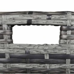 Outsunny 11 Piece Patio Dining Rattan Wicker Table & Chairs Set With Footrest - Mixed Grey - 861-031GY -OUTSUNNY Sales Shop o u outsunny 861 031gy material