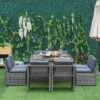 Outsunny 8-Seater Patio Rattan Wicker Dining Table & Chair Set - Mixed Grey - 861-042 2 Outsunny 8-Seater Patio Rattan Wicker Dining Table & Chair Set - Mixed Grey - 861-042 -OUTSUNNY Sales Shop o u outsunny 861 042