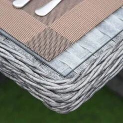 Outsunny 8-Seater Patio Rattan Wicker Dining Table & Chair Set - Mixed Grey - 861-042 18 Outsunny 8-Seater Patio Rattan Wicker Dining Table & Chair Set - Mixed Grey - 861-042 -OUTSUNNY Sales Shop o u outsunny 861 042 material2