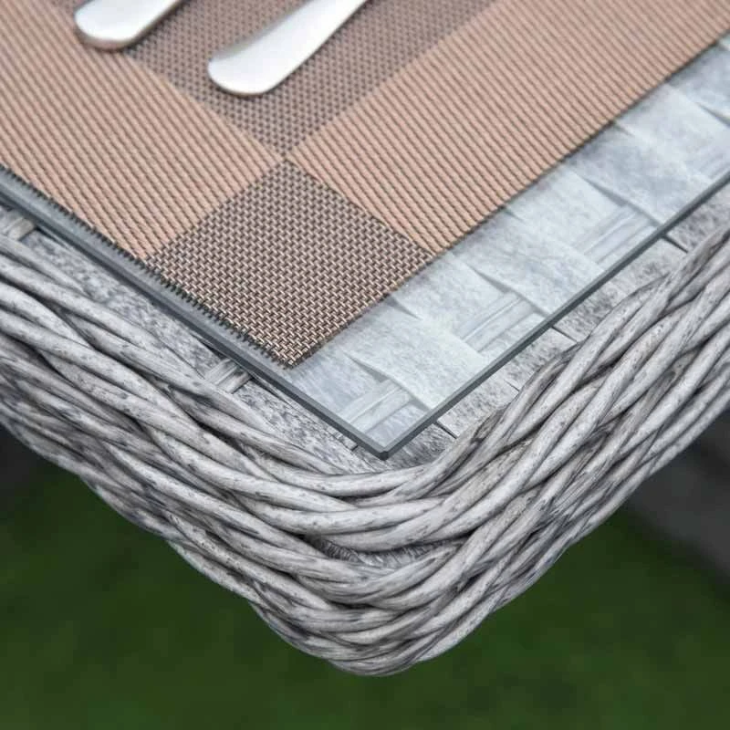 Outsunny 8-Seater Patio Rattan Wicker Dining Table & Chair Set - Mixed Grey - 861-042 9 Outsunny 8-Seater Patio Rattan Wicker Dining Table & Chair Set - Mixed Grey - 861-042 - Image 9