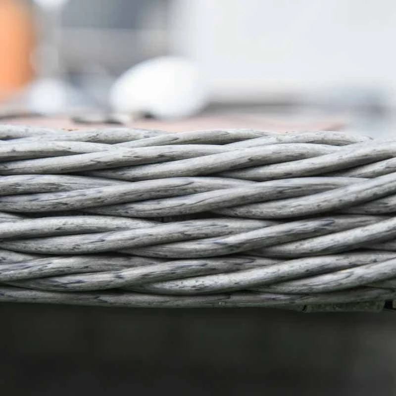 Outsunny 8-Seater Patio Rattan Wicker Dining Table & Chair Set - Mixed Grey - 861-042 10 Outsunny 8-Seater Patio Rattan Wicker Dining Table & Chair Set - Mixed Grey - 861-042 - Image 10