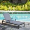 Outsunny Rattan Reclining Sun Lounger - Grey - 862-035V70 -OUTSUNNY Sales Shop o u outsunny 862 035v70