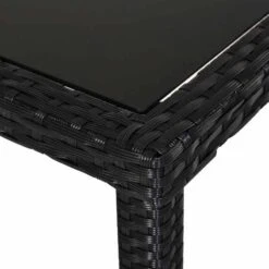 Outsunny 4-Seater Rattan Table & Chair Set - Black & Creamy White - 863-009BK 18 Outsunny 4-Seater Rattan Table & Chair Set - Black & Creamy White - 863-009BK -OUTSUNNY Sales Shop o u outsunny 863 009bk material2