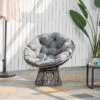 Outsunny 360° Swivel Rattan Chair - Grey - 867-021 -OUTSUNNY Sales Shop o u outsunny 867 021