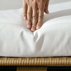 Outsunny PE Round Rattan Egg Chair With Cushions - Khaki - 867-124V00KK -OUTSUNNY Sales Shop o u outsunny 867 124v00kk cushion