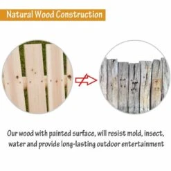 Outsunny Garden Wooden Swing Chair - Natural Wood - 84A-086 -OUTSUNNY Sales Shop ocmf7c17dc4545ca8.jpg