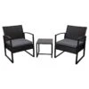 Oseasons® Cumberland KD Rattan Bistro 2 Seat Tea For Two Set - Black - 106982