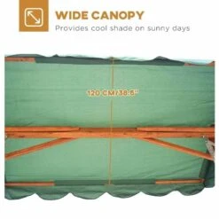 Outsunny 2 In 1 Wooden Garden Swing Chair - Green - 01-0078 -OUTSUNNY Sales Shop outsunny 01 0078 2