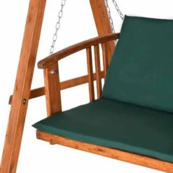 Outsunny 2 In 1 Wooden Garden Swing Chair - Green - 01-0078 -OUTSUNNY Sales Shop outsunny 01 0078 5
