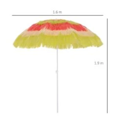 Outsunny Hawaiian Beach Sun Tilting Umbrella - Rainbow - 01-0188 -OUTSUNNY Sales Shop outsunny 01 0188 2