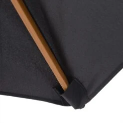 Outsunny 2.5m Wooden Umbrella Parasol - Black - 01-0211 -OUTSUNNY Sales Shop outsunny 01 0211 9