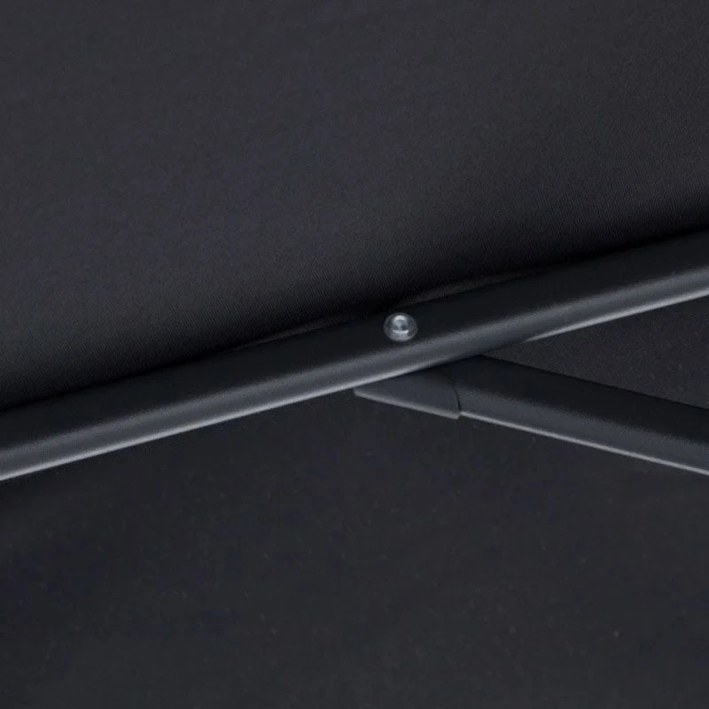 Outsunny 3m Banana Parasol - Black - 01-0217 3 Outsunny 3m Banana Parasol - Black - 01-0217 - Image 3