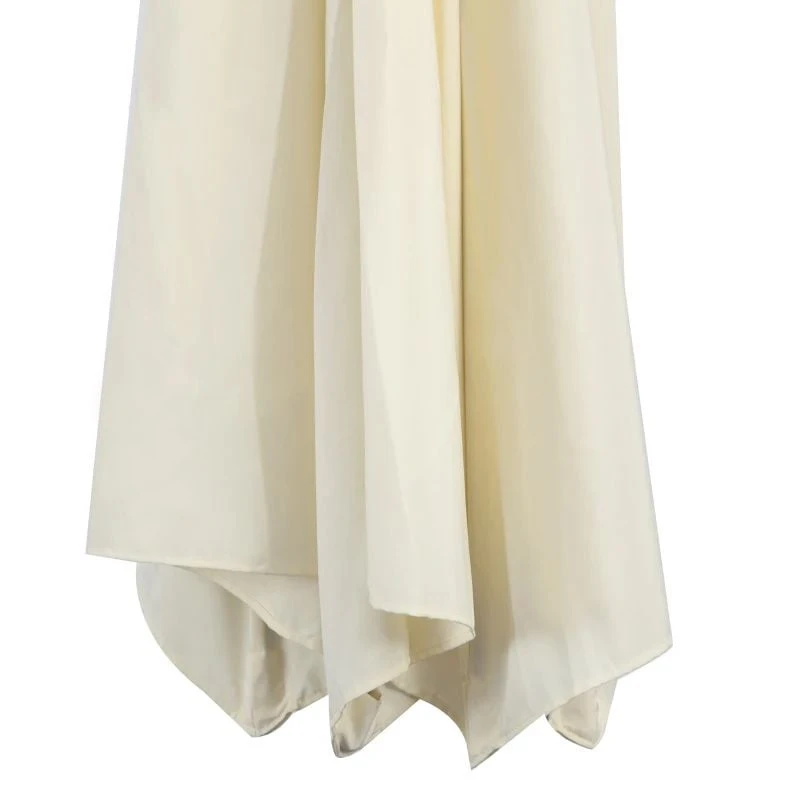 Outsunny 3m Banana Hanging Rattan Set Umbrella Cantilever Parasol - Cream White - 01-0218 4 Outsunny 3m Banana Hanging Rattan Set Umbrella Cantilever Parasol - Cream White - 01-0218 - Image 4