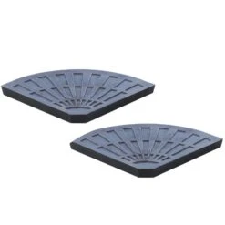 Outsunny Set Of Two Fan-Shaped Parasol Umbrella Weights - Bronze - 01-0221 11 Outsunny Set Of Two Fan-Shaped Parasol Umbrella Weights - Bronze - 01-0221 -OUTSUNNY Sales Shop outsunny 01 0221 10